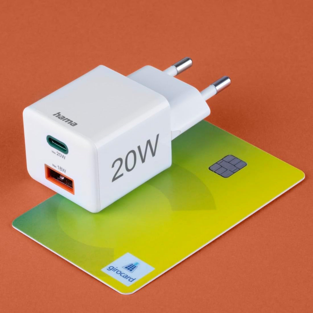 Hama Schnellladegerät USB (Ladegerät mehrfach, USB C, USB A, Universal Ladegerät Handy Tablet, Netzs