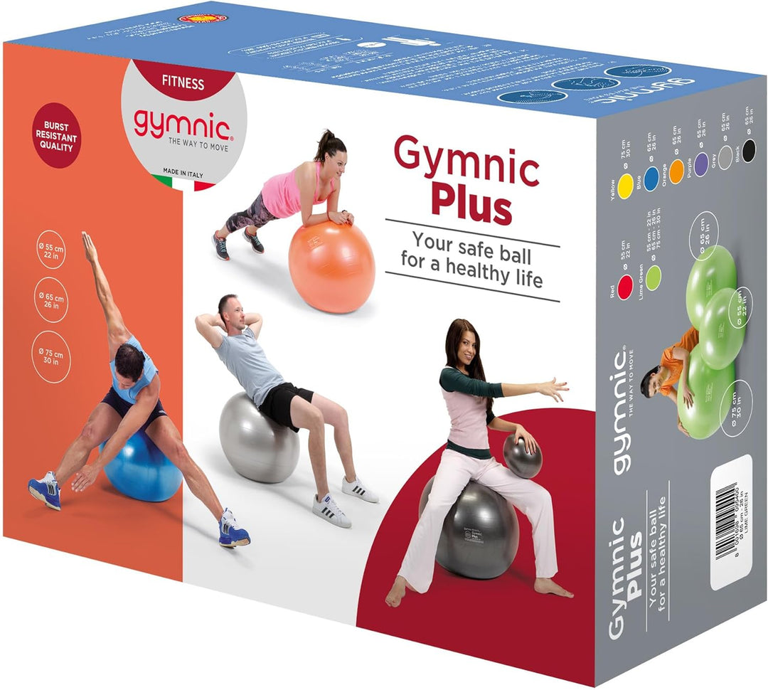 Gymnic Plus 75 Gymnastikball grün