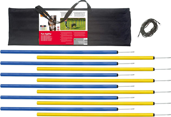Karlie 31855 Agility Slalom gelb-blau