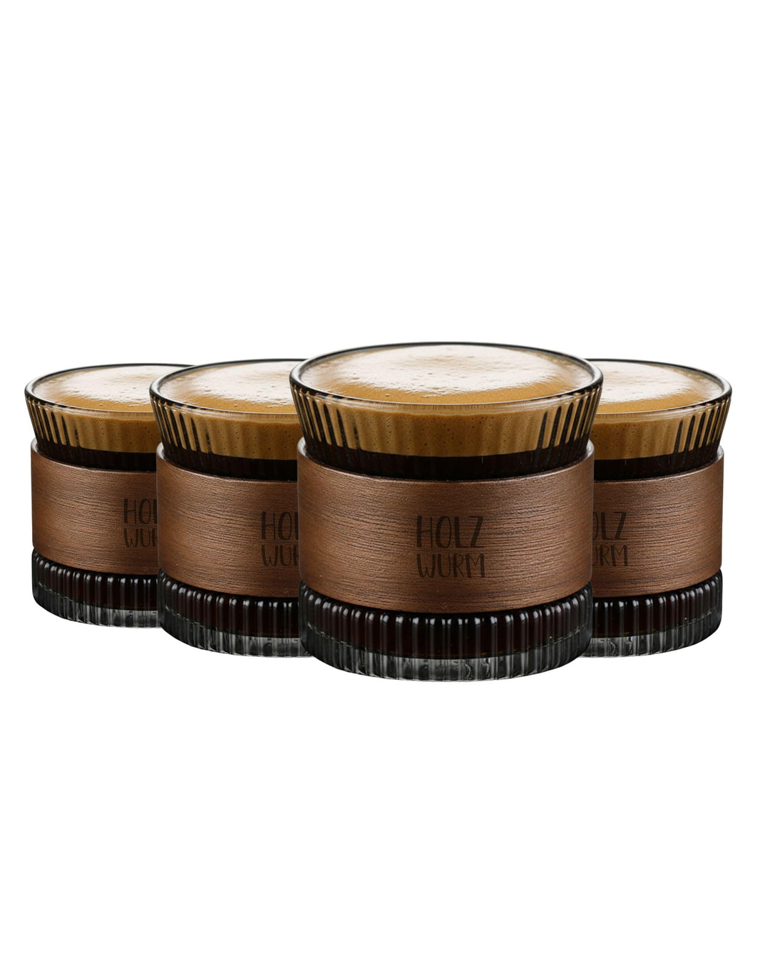 Holzwurm Espressotassen Set (4er Set Espressotassen (Transparent), 4er Set) Transparent 4er Set, Tra