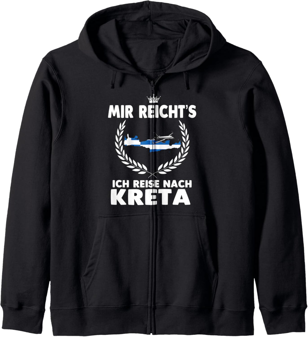 Mir Recihts Ich Reise Nach Kreta Kapuzenjacke