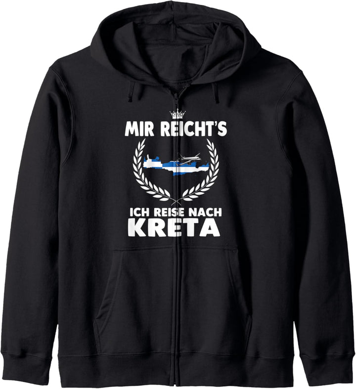 Mir Recihts Ich Reise Nach Kreta Kapuzenjacke