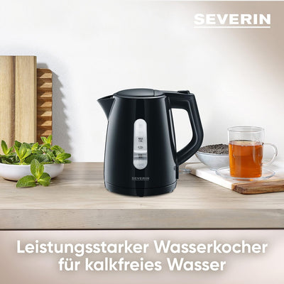 SEVERIN Wasserkocher 1,0 L, leistungsstarker und kompakter Wasserkocher in hochwertigem Design, elek