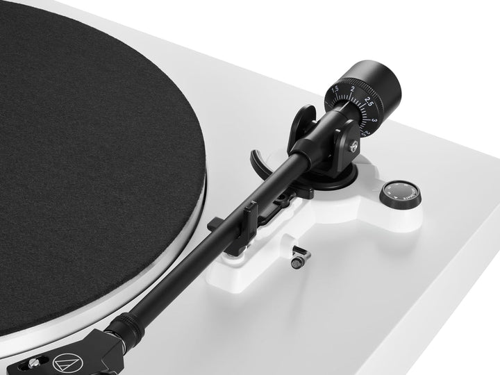 Audio-Technica LP3XBTWH Kabelloser Automatischer Plattenspieler Weiss White Bluetooth Single, White