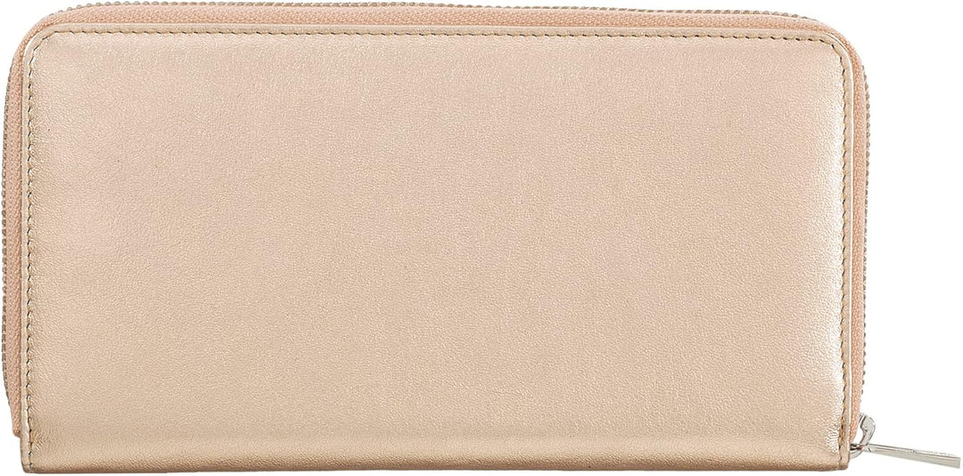 DUDU Grosse Bunte Damenbrieftasche RFID in echtem Leder mit Rundum - Reissverschluss Ballerina, Ball