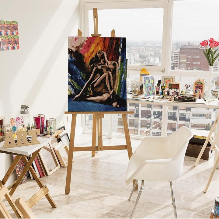 Artnapi Malen nach Zahlen Erwachsene mit Rahmen | DIY Handgemalt | Nackte Schönheit | Kit für Anfäng