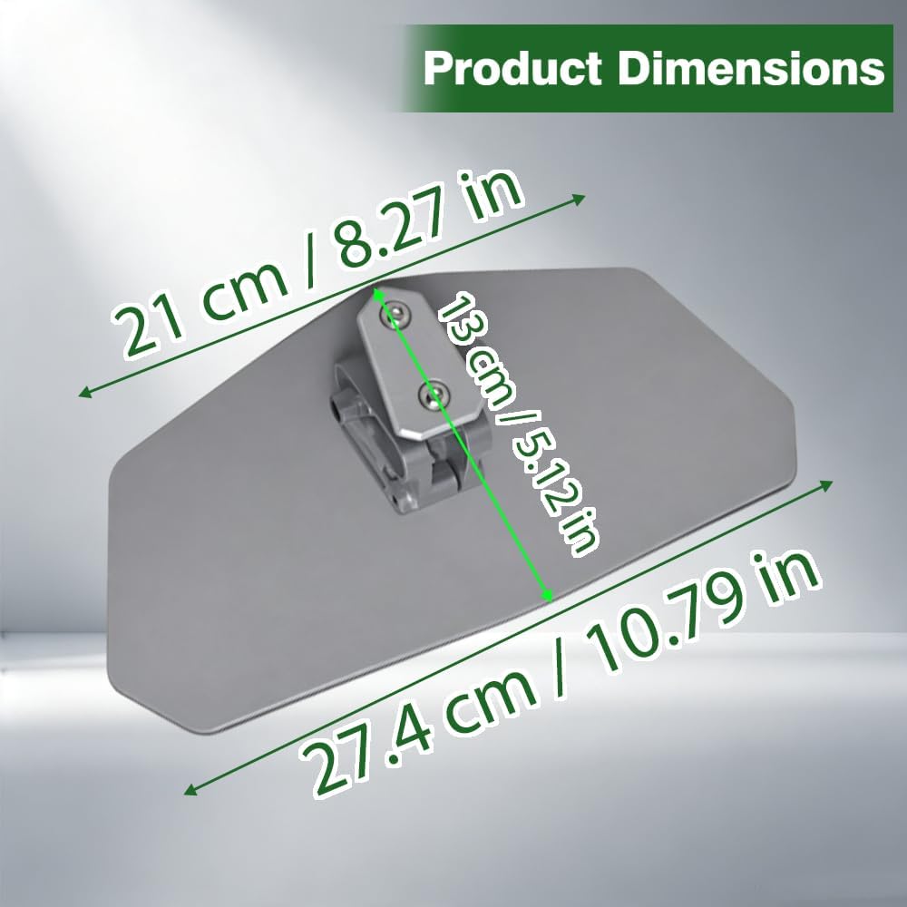 Riloer Verstellbarer Clip am Universal Motorcycle Windshield Vent Deflector (klar transparent) Trans