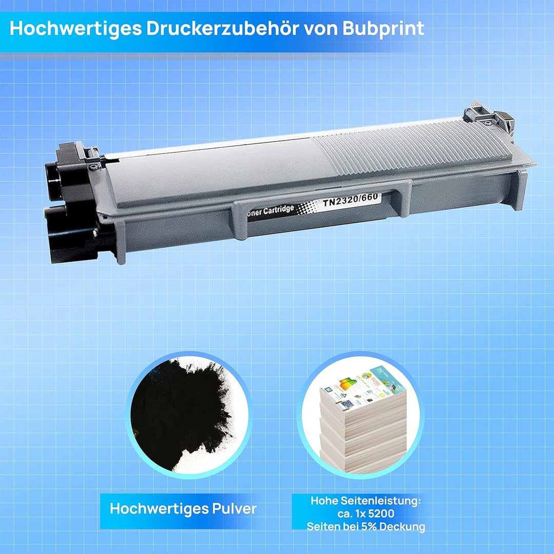 Bubprint Toner kompatibel als Ersatz für Brother TN-2320 XXL TN-2310 für DCP-L2500D DCP-L2520DW HL-L