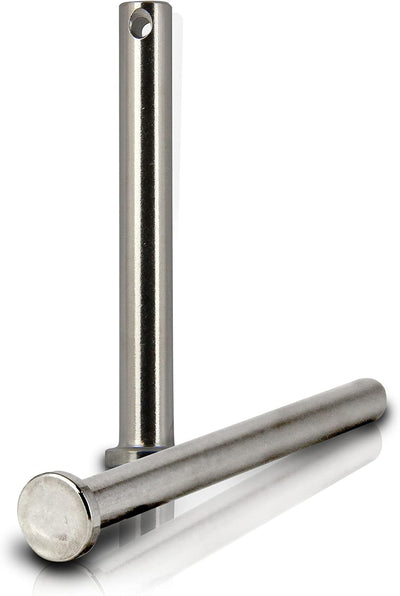 PROTECH 10 Stück Steckbolzen 12x55mm Edelstahl V4A rostfreier A4 Bolzen Splintbolzen Stecksplint Sic