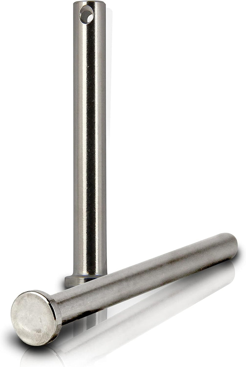 PROTECH 10 Stück Steckbolzen 12x55mm Edelstahl V4A rostfreier A4 Bolzen Splintbolzen Stecksplint Sic