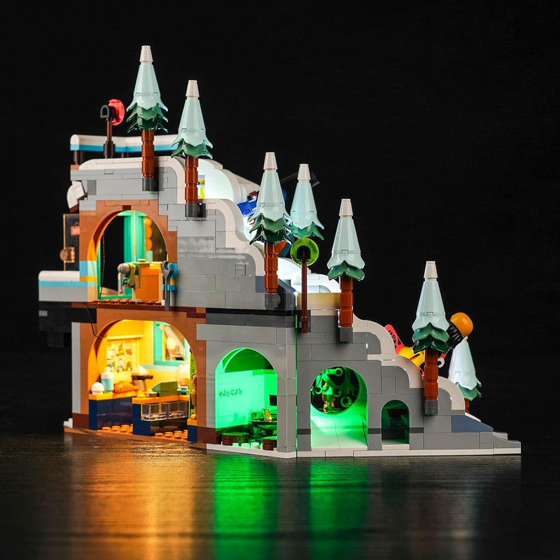 Music Version Licht-Kit für Lego Friends Holiday Ski Slope and Café 41756 (Nicht Lego), Led Beleucht