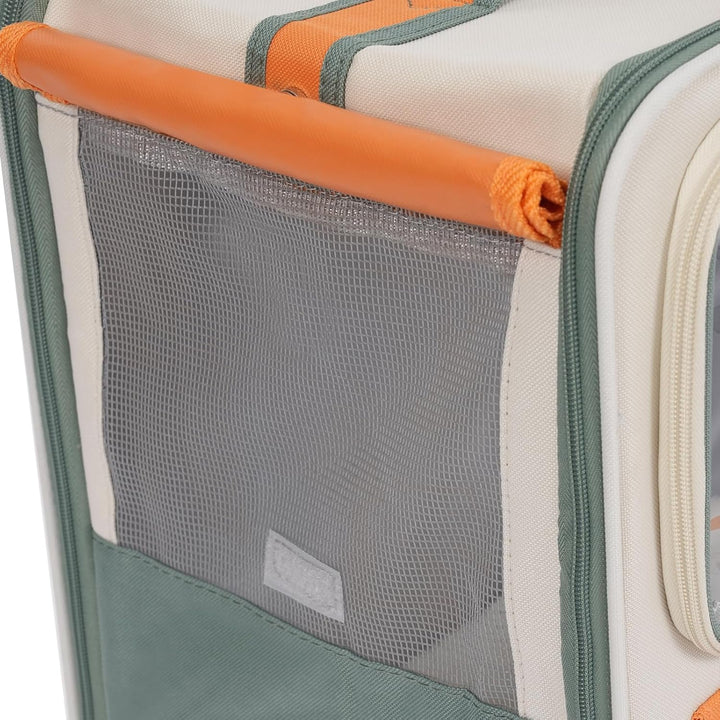 Katzenrucksack Hunderucksack mit Trolley 2 in 1 bis 12,5 kg, Katzentransporttasche Tiertransporter m