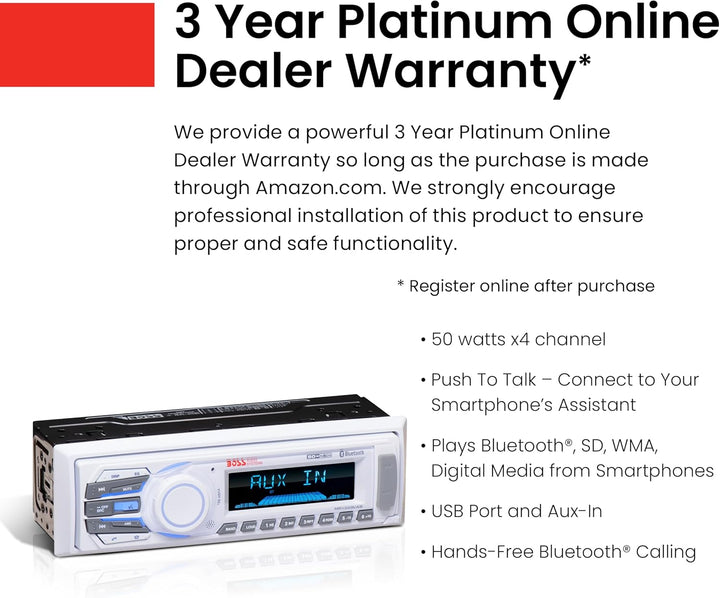 Boss Audio Systems 153-mr1308uab mechless Media Player Digital