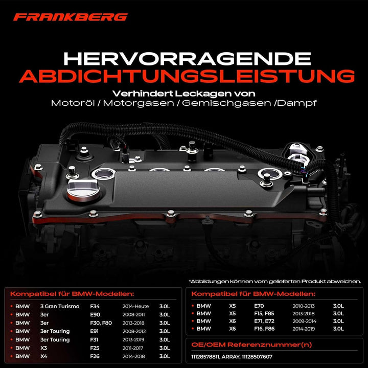 Ventildeckel Zylinderkopfhaube für 3er E90 3er Touring E91 5er F10 5er Touring F11 X3 F25 X5 E70 200