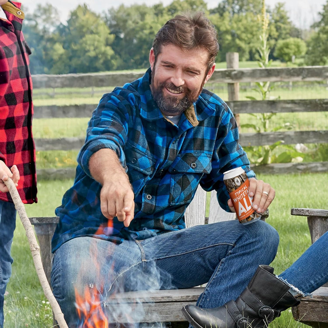 Legendary Whitetails Navigator Fleece-Herrenhemd mit Knopfleiste, S Liberty Buffalo Plaid Blue
