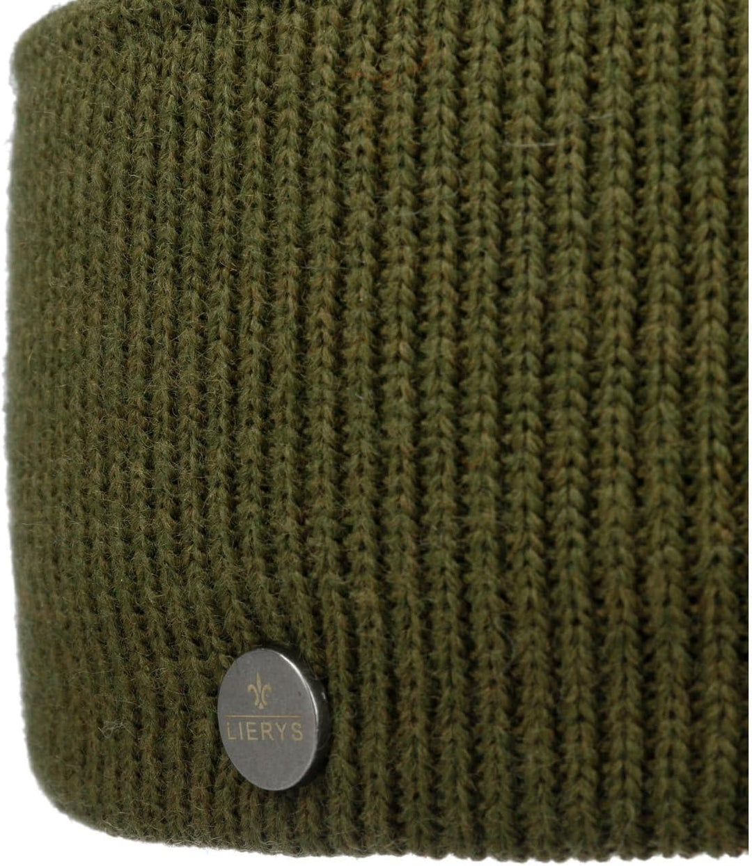 LIERYS Mono Stirnband Damen/Herren 8 cm breit - Made in Germany - dreilagiges Strickband gefüttert m