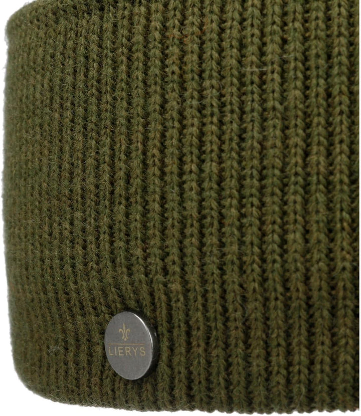 LIERYS Mono Stirnband Damen/Herren 8 cm breit - Made in Germany - dreilagiges Strickband gefüttert m