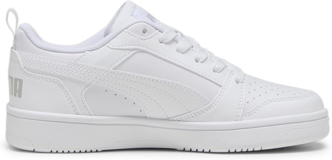 PUMA Unisex Kinder Rebound V6 Lo Jr Sneaker 36 EU White Cool Light Gray, 36 EU White Cool Light Gray