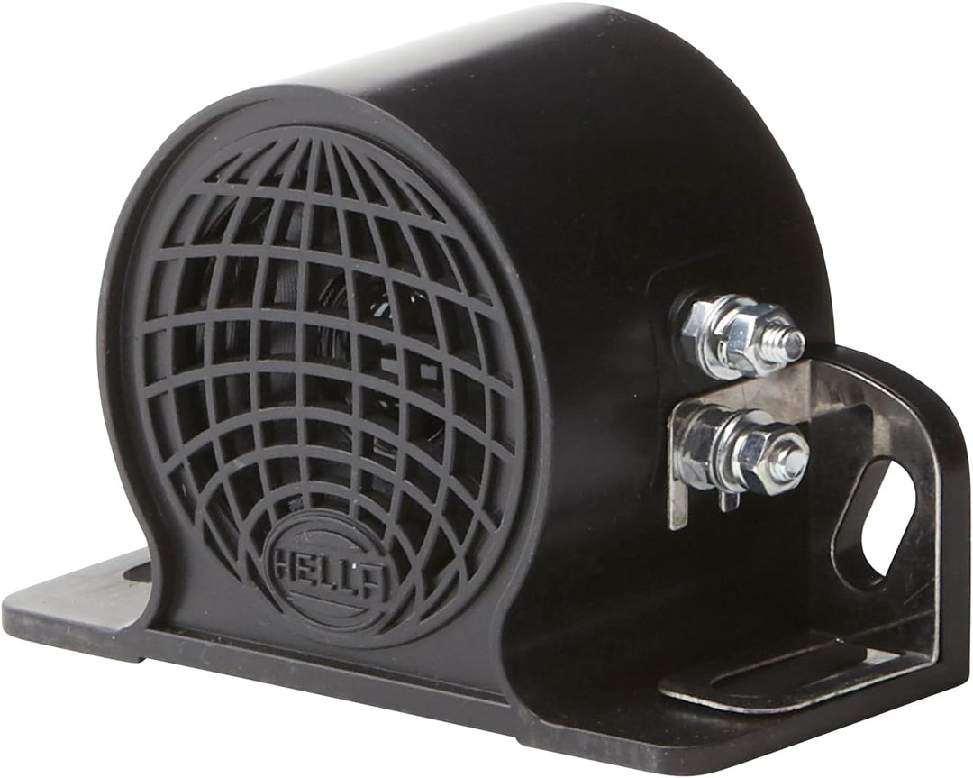 HELLA Rückfahrwarner BM10 - 110dB(A) - Starkton - Gehäusefarbe: schwarz - geschraubt - Stecker: Schr