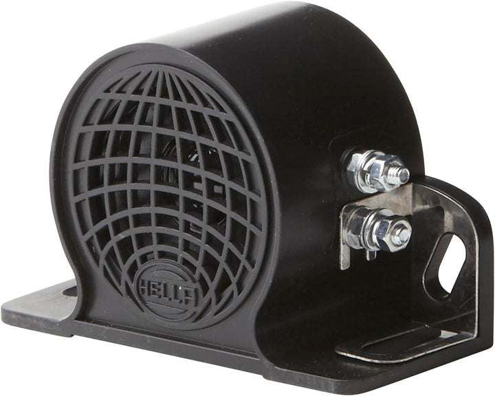 HELLA Rückfahrwarner BM10 - 110dB(A) - Starkton - Gehäusefarbe: schwarz - geschraubt - Stecker: Schr