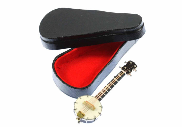 Miniblings Banjo Brosche Banjobrosche Pin Anstecker Holz mit Box - Handmade Modeschmuck I Anstecknad