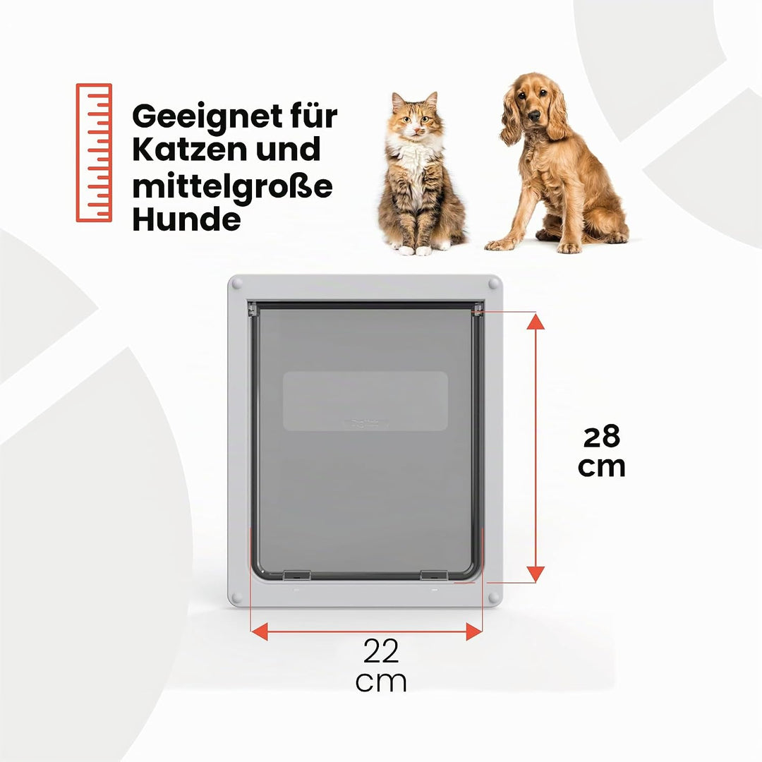 Dog Mate Hundetür B: 29 cm H: 35 cm weiss, M