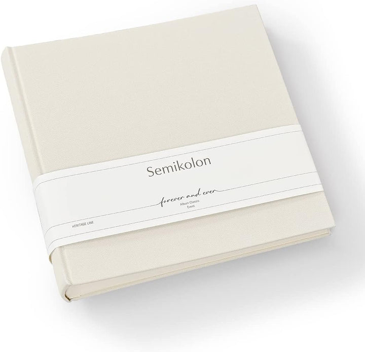 Semikolon 369088 Foto-Album Classic Event Wedding Edition – 24 x 23 cm – 60 Seiten cremefarben – cha