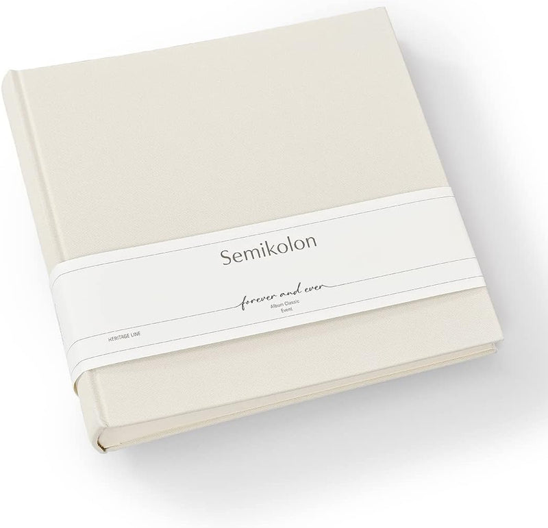 Semikolon 369088 Foto-Album Classic Event Wedding Edition – 24 x 23 cm – 60 Seiten cremefarben – cha