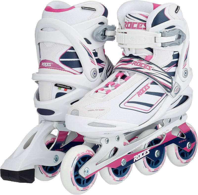 Roces Damen Inlineskates Izi W 37 white/Blue/pink, 37 white/Blue/pink