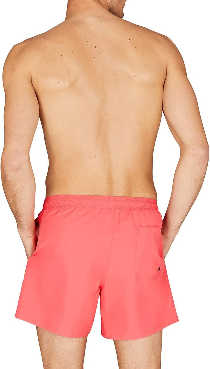 Emporio Armani Herren Men's Denim Tape Boxer Short Swim Trunks, Coral