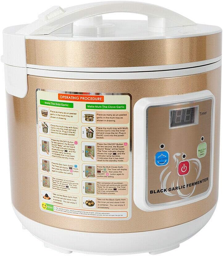 5L Automatisch Schwarzer Knoblauch Fermentierter Knoblauch, Multifunktions-Fermenter Knoblauchbereit