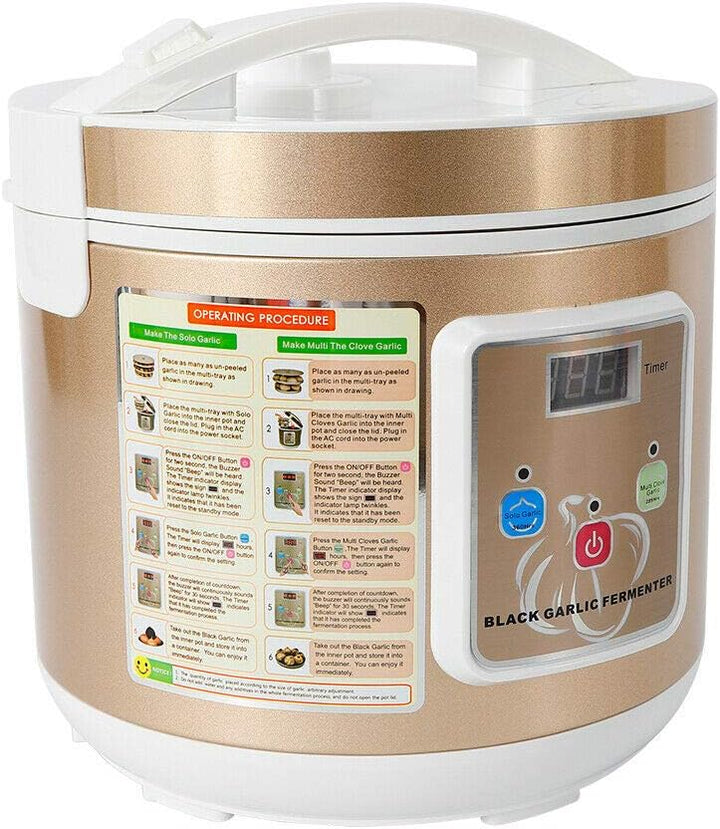 5L Automatisch Schwarzer Knoblauch Fermentierter Knoblauch, Multifunktions-Fermenter Knoblauchbereit