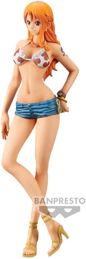 Banpresto BP19393 One Piece Actionfigur Nami, Grandista Nero, 28 cm, Mehrfarbig