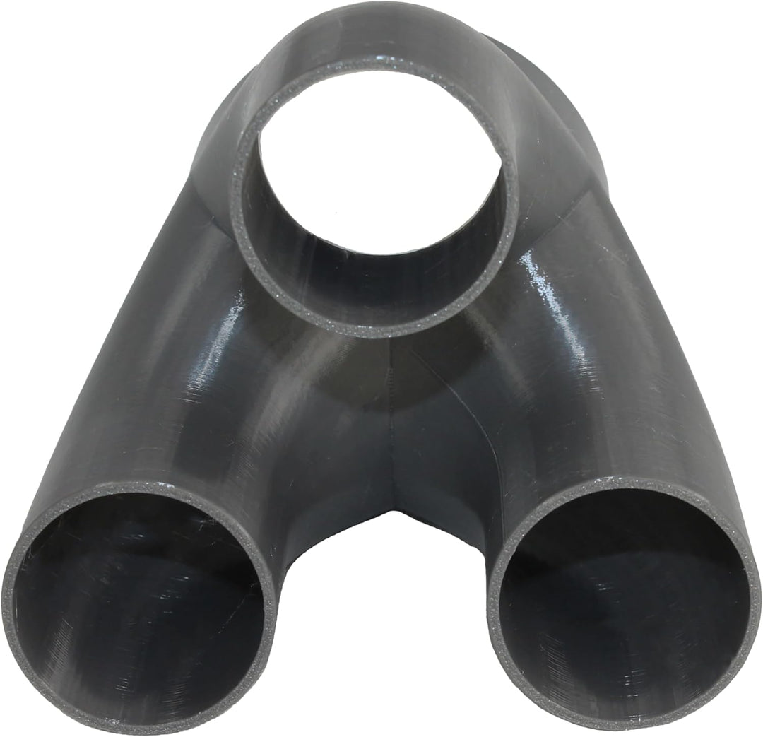 DRUCKKRAFT 3-Wege Abzweig Rohr DN100 - DN50 | Abzweigstück | Y-Verteiler | Absauganlage | Rohrverbin
