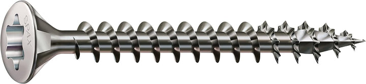 SPAX Universalschraube aus Edelstahl rostfrei A2, 4,5 x 50 mm, 200 Stück, T-STAR plus, Linsensenkkop
