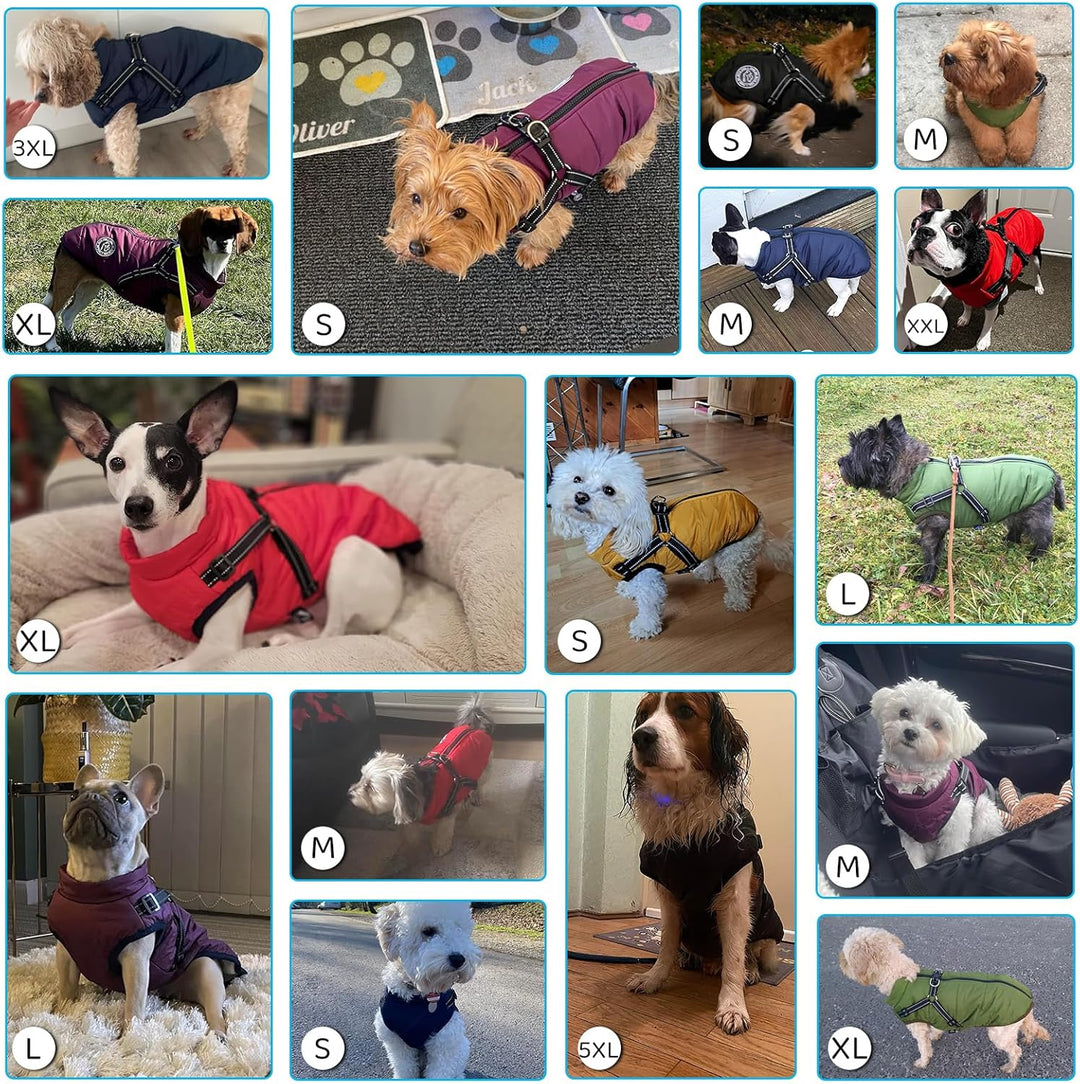 Savlot Hundejacke Winterweste Jacken Hundemantel Hundepullover Haustier Skifahren Kostüm Ärmellose B