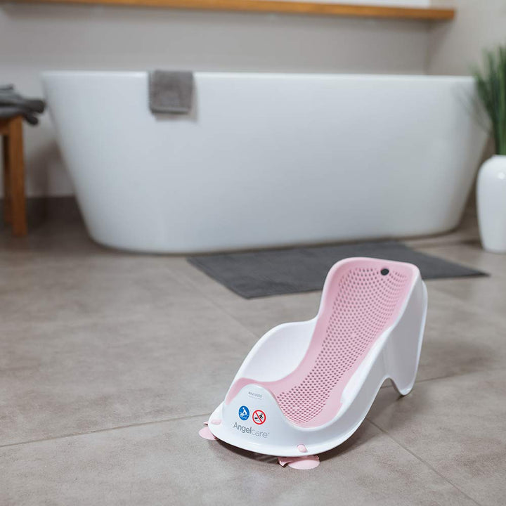 Angelcare Baby-Badeliege, Blau Rosa, Rosa