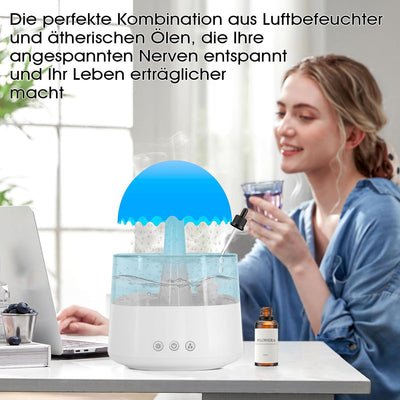 Luftbefeuchter, Raumbefeuchter, Humidifier 450 ml, Luftbefeuchter schlafzimmer, Wolkenluftbefeuchter