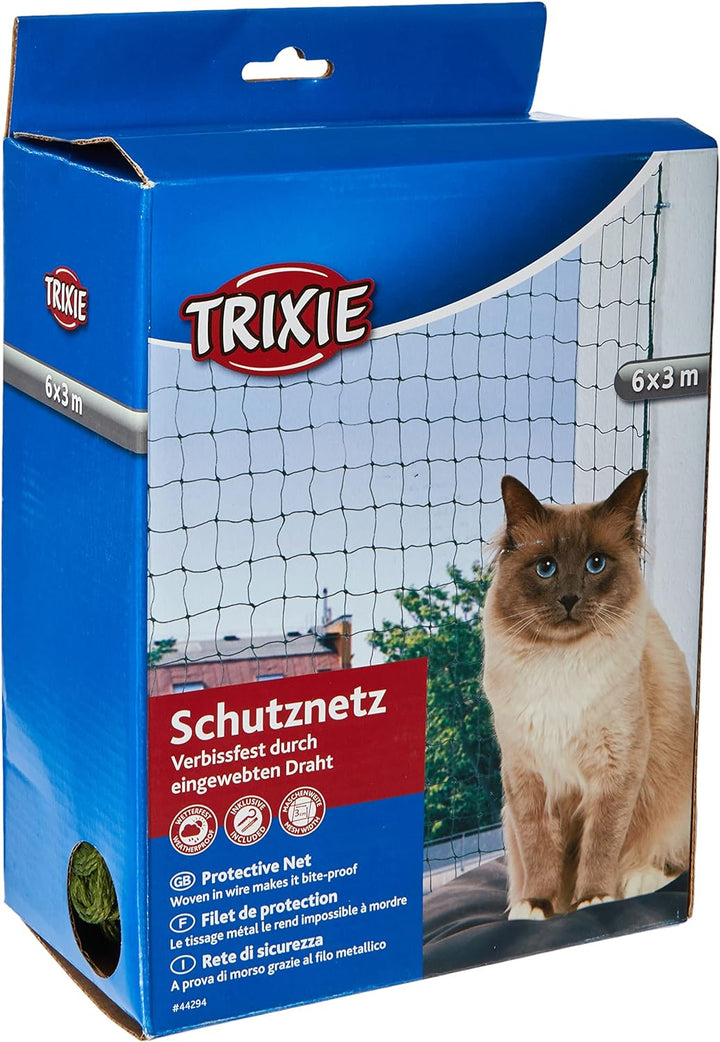 Trixie 44294 Schutznetz, drahtverstärkt, 6 × 3 m, olivgrün oliv 6 x 3 m, oliv 6 x 3 m