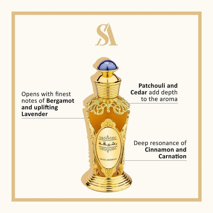 Swiss Arabian Parfüm Öl Rasheeqa | 20ml | Frauenduft | Blumig, Rose, Grün, Holzig Frisch 20.00 ml (1