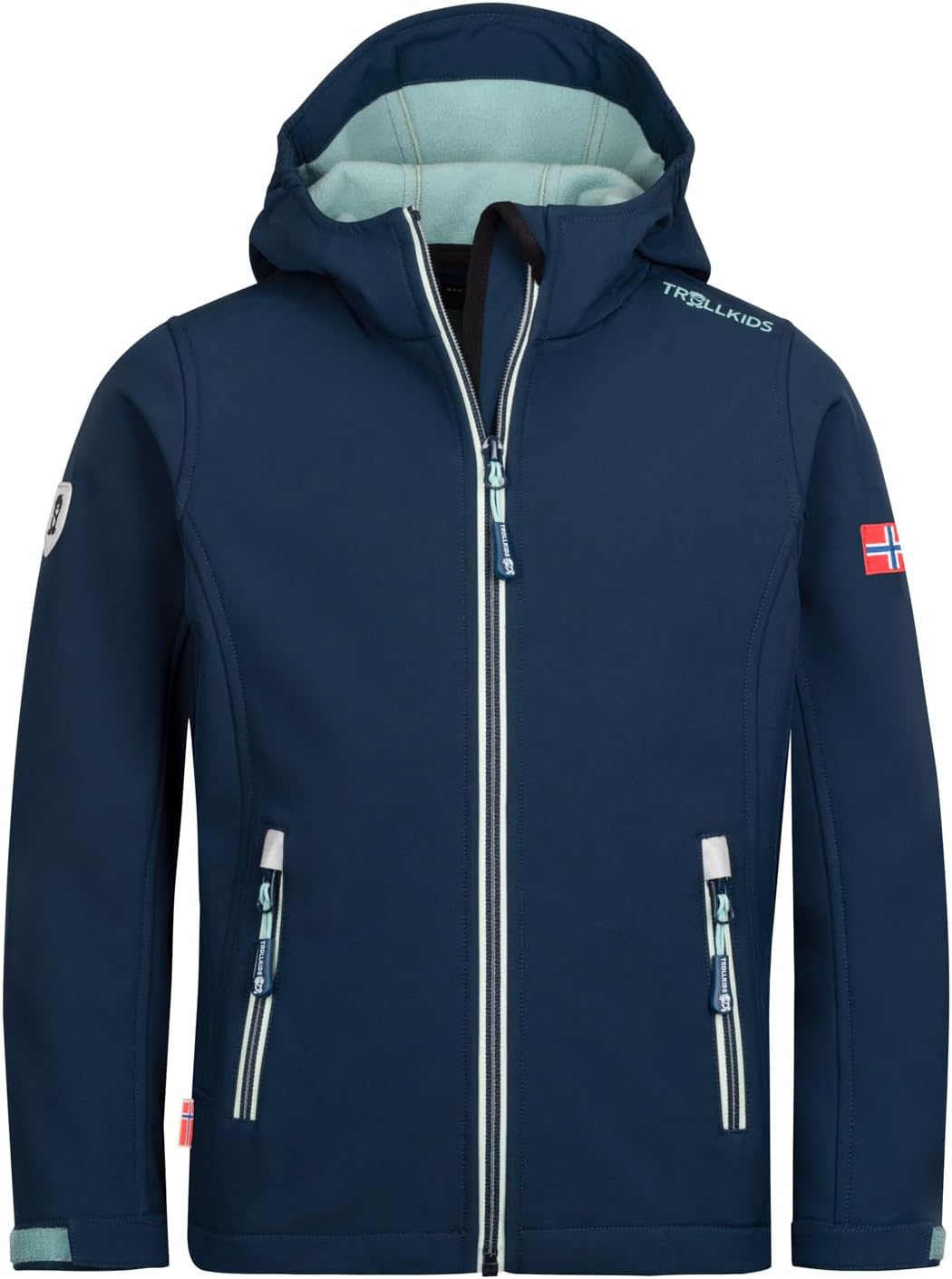 Trollkids Adult, Mädchen, Kinder, Jungen Funktionsjacke Fjord 98 Dunkelblau, 98 Dunkelblau