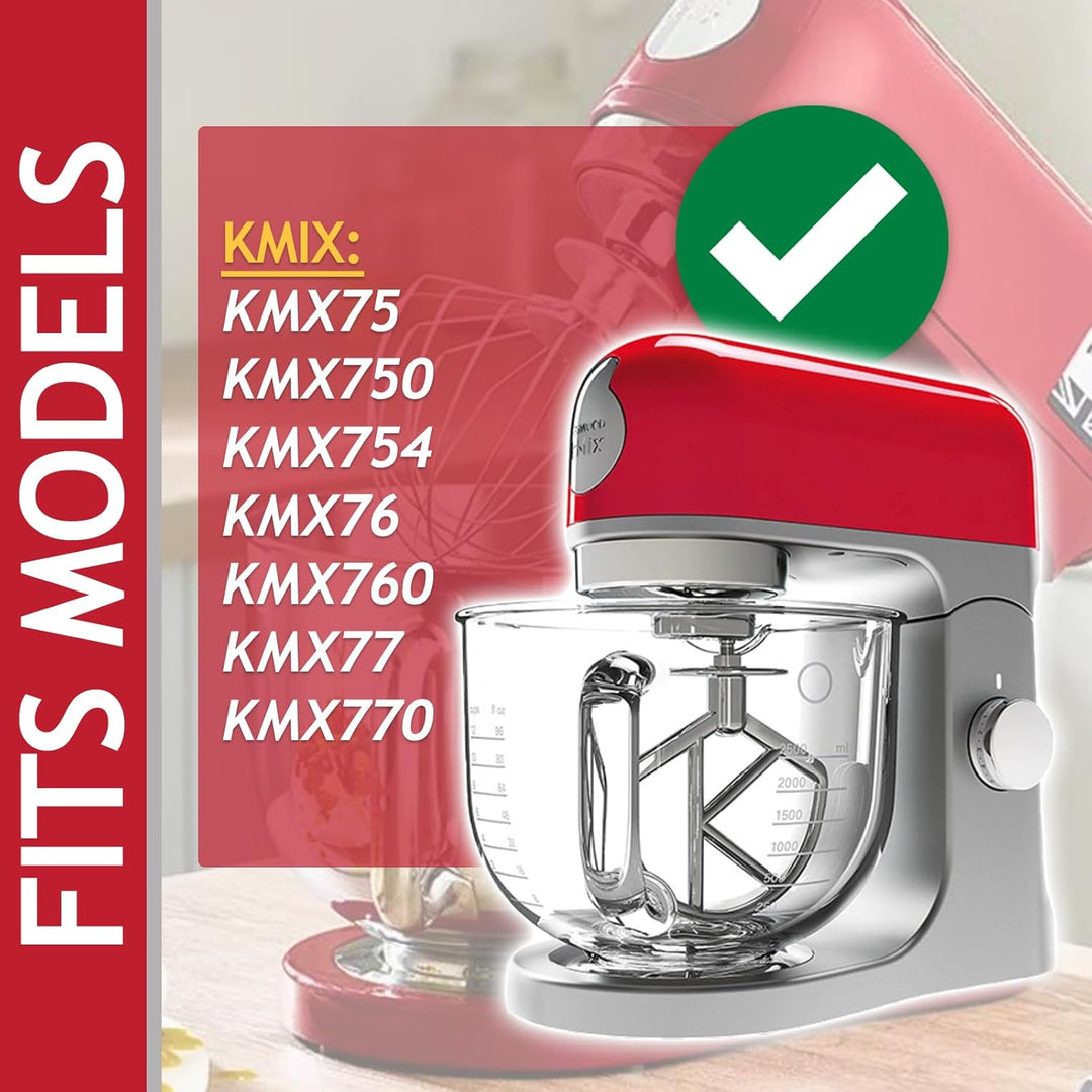SPARES2GO Spritzschutz für Kenwood KMIX KMX75 KMX750 KMX754 KMX76 KMX760 KMX77 KMX770 Standmixer
