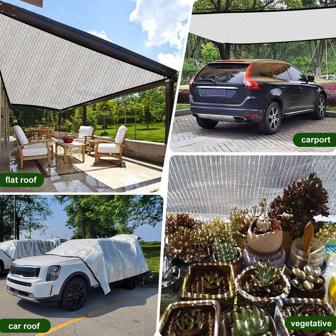 Schattiernetz-Verdickte Verschlüsselt 80% Shading Rate,Sonnensegel für Garten Balkon,Pflanze,Gewächs