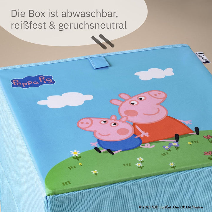 meets Peppa Wutz Aufbewahrungsbox für Kinder – Box mit Peppa Pig Motiv zur Aufbewahrung von Spielzeu