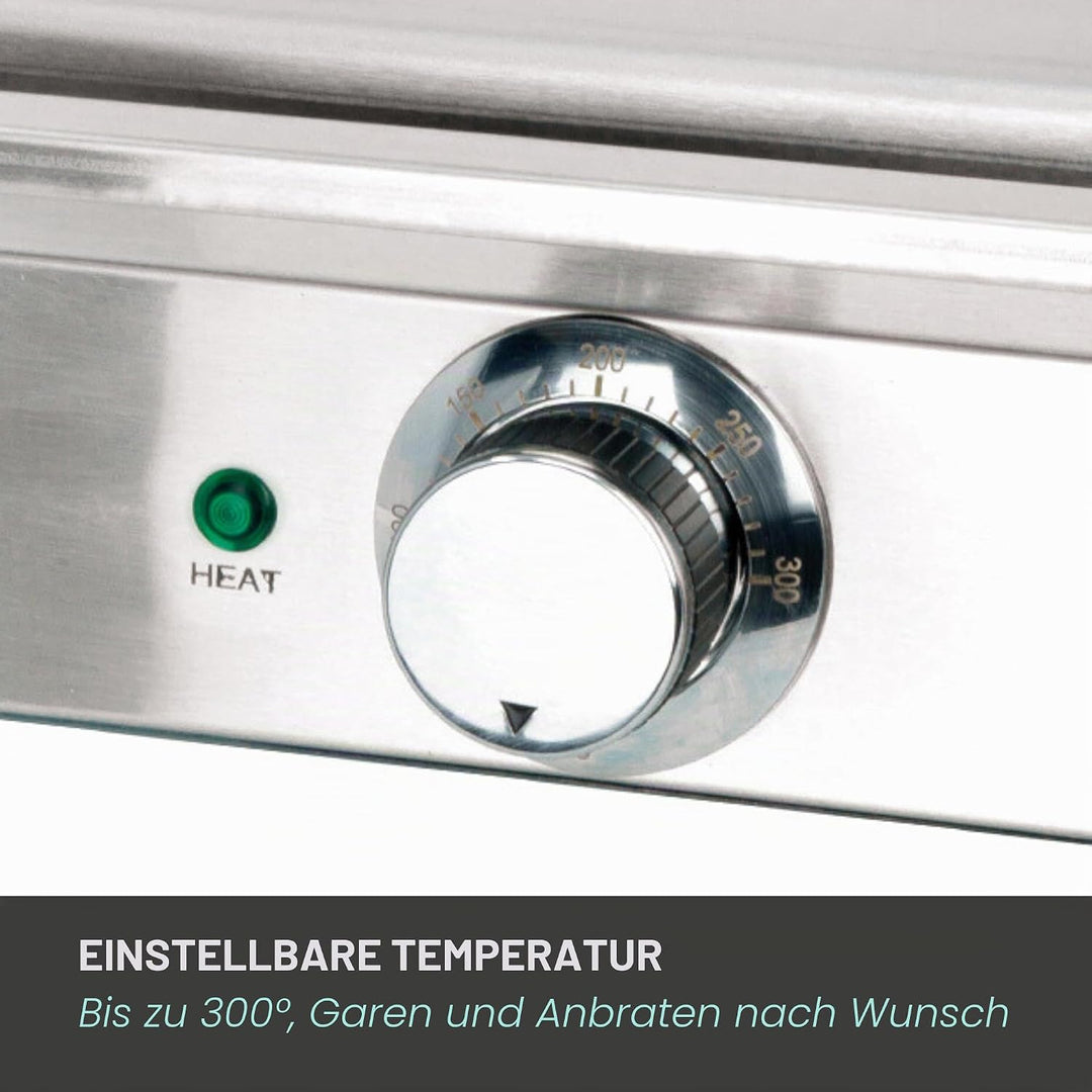 Jocca- Elektrische Grillplatte für die professionelle Küche | Teppanyaki | Tischgrill | Geeignet für