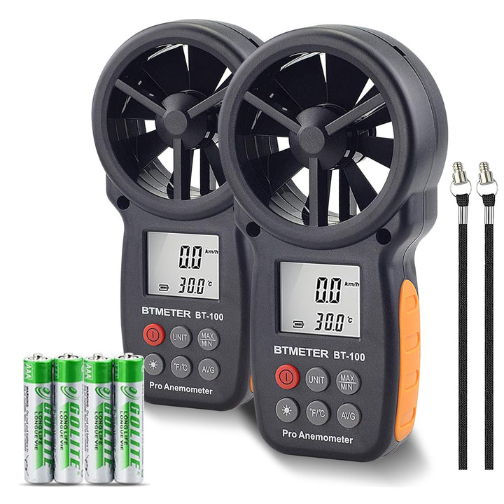 BTMETER BT-100 Windmesser Anemometer Windmesser, Windmessgerät, Windgeschwindigkeitsmessgerät, Windg