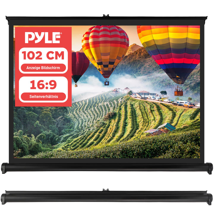 Pyle Tragbare Projektor-Leinwand – mobiler Projektionsleinwandständer, leicht, tragbar und langlebig