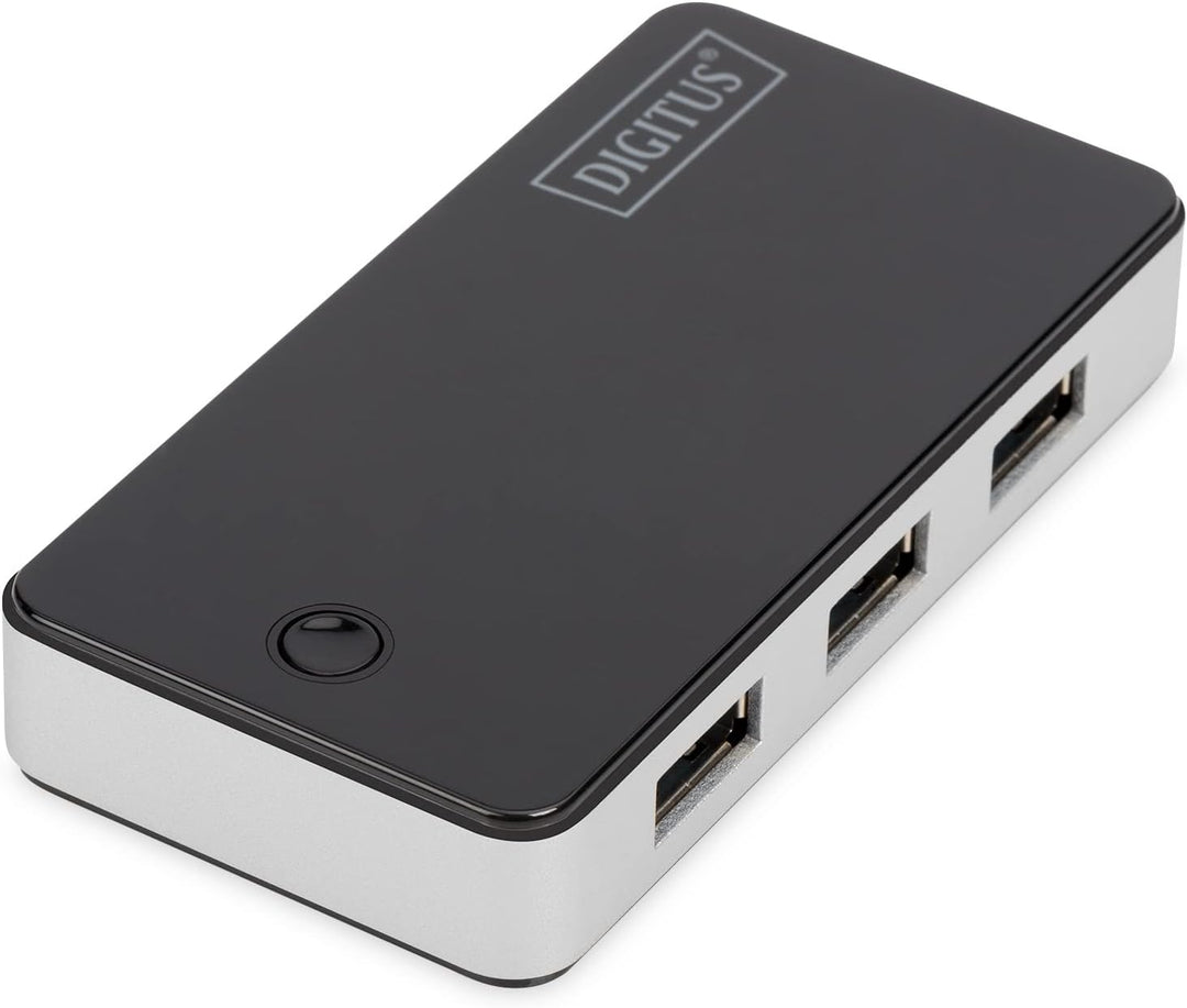 DIGITUS USB-Hub - 4 Ports - Super-Speed USB 3.0 - 5 GBit/s - Plug&Play - Anschluss-Kabel 66 cm - Sch
