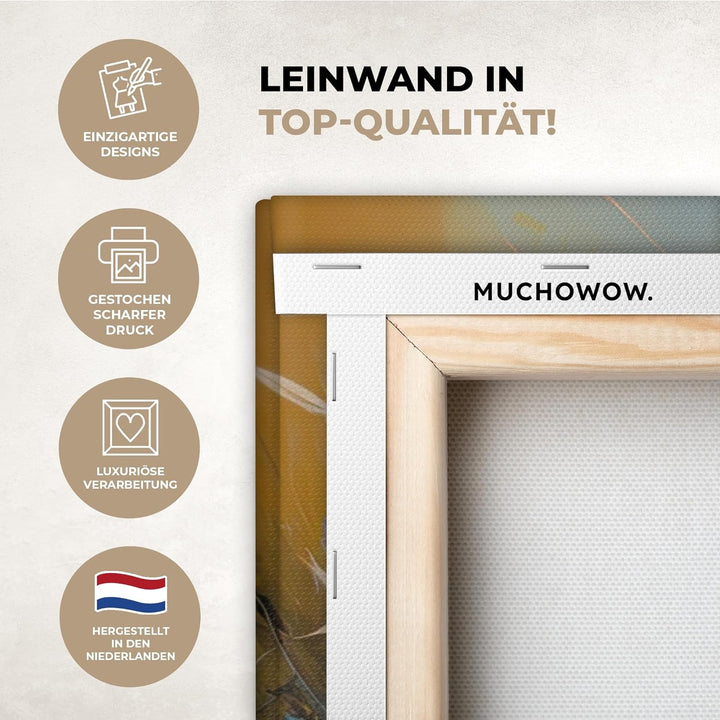 MuchoWow© Leinwände Gross 120x80 cm XXL Wall Decoration Bilder Schlafzimmer Deko Pictures Canvas Pai