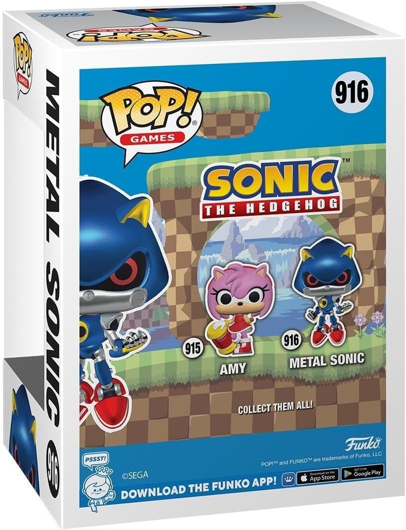 Funko POP! Games: Sonic The Hedgehog - Metal Sonic The Hedgehog - Sonic The Hedgehog - Vinyl-Sammelf